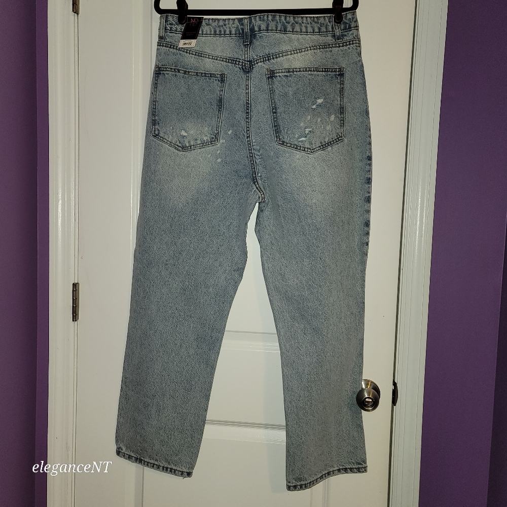 No Boundaries Super High-Rise Straight Leg Light Blue Jeans Sz: 17 - Picture 8 of 9